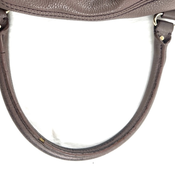 Kate Spade Taupe Pebbled Leather Medium Magnetic Flap Crossbody Bag Purse Brass - Picture 12 of 14